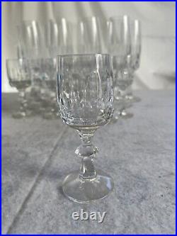 Vintage Set 18 Schott Zwiesel Tango Flamenco Champagne Cordial Crystal Glasses