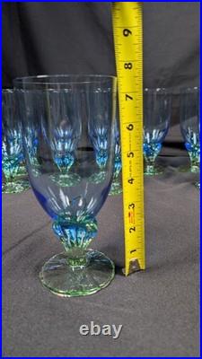 Vintage Set of 12 Bahia iced tea water goblets crafted by Bormioli Rocco Italy