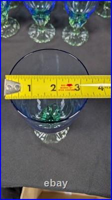 Vintage Set of 12 Bahia iced tea water goblets crafted by Bormioli Rocco Italy