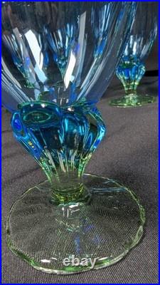 Vintage Set of 12 Bahia iced tea water goblets crafted by Bormioli Rocco Italy