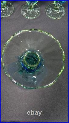Vintage Set of 12 Bahia iced tea water goblets crafted by Bormioli Rocco Italy