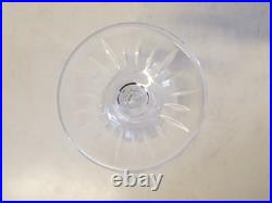 Vintage Set of 12 Crystal Cut Glass Water Glasses with Star Decorations