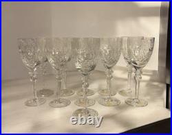 Vintage Set of 12 ROGASKA Gallia Crystal Glass 9.25 Tall 12 oz Water Goblets