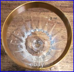 Vintage Set of 18 Czech Crystal Stemware 6 water 6 wine 6 champagne 24K trim