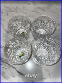 Vintage Set of 4 WATERFORD CRYSTAL Lismore 8 oz. Old Fashioned Tumblers