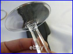 Vintage Set of (6) Lenox Crystal Eternal Gold Rimmed Water Goblets (Shorter)
