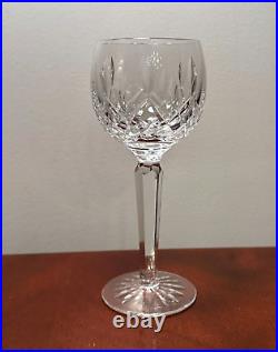 Vintage Set of 6 WATERFORD CRYSTAL Lismore Hocks Goblets/Wine Glasses IRELAND