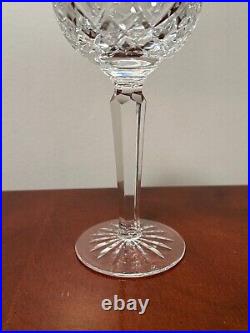 Vintage Set of 6 WATERFORD CRYSTAL Lismore Hocks Goblets/Wine Glasses IRELAND