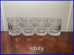 Vintage Signed Set of 4 Ralph Lauren GLEN PLAID Double-Old Fashioned Tumblers