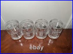 Vintage Signed Set of 4 Ralph Lauren GLEN PLAID Double-Old Fashioned Tumblers