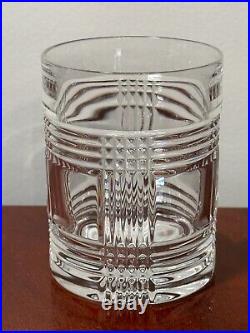 Vintage Signed Set of 4 Ralph Lauren GLEN PLAID Double-Old Fashioned Tumblers