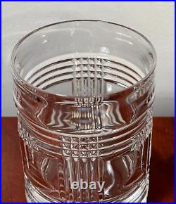 Vintage Signed Set of 4 Ralph Lauren GLEN PLAID Double-Old Fashioned Tumblers