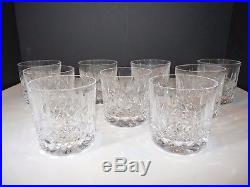 Vintage Signed WATERFORD Irish Crystal LISMORE Old Fashioned Earlier Mark SET/9