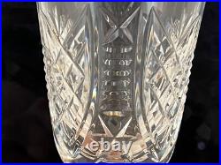 Vintage Waterford Clare Clear Glass Set of 5 Water Goblets
