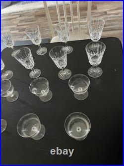 Vintage Waterford Crystal Claret Wine Glasses Set of 8 + 6 Extra Crystal Glasses