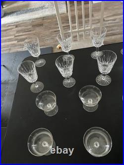 Vintage Waterford Crystal Claret Wine Glasses Set of 8 + 6 Extra Crystal Glasses