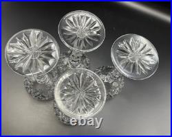 Vintage Waterford Crystal Lismore Hock Wine Glasses Set of 4