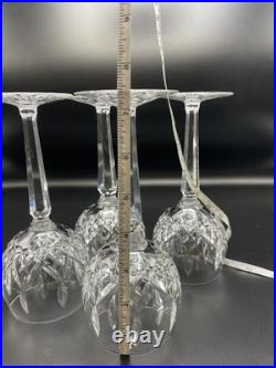 Vintage Waterford Crystal Lismore Hock Wine Glasses Set of 4