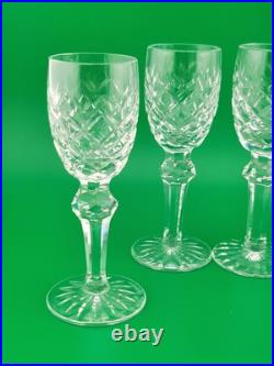 Vintage Waterford Crystal POWERSCOURT Set(s) 4 Cordial Glasses EXCELLENT Cond
