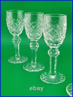 Vintage Waterford Crystal POWERSCOURT Set(s) 4 Cordial Glasses EXCELLENT Cond
