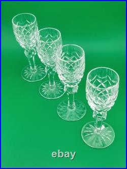 Vintage Waterford Crystal POWERSCOURT Set(s) 4 Cordial Glasses EXCELLENT Cond