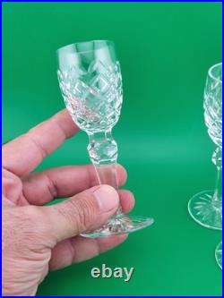 Vintage Waterford Crystal POWERSCOURT Set(s) 4 Cordial Glasses EXCELLENT Cond