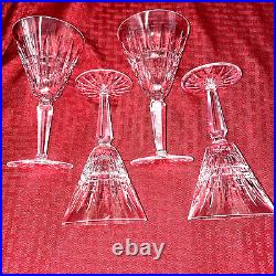 Vintage Waterford Glenmore Pattern Wine Glasses Set Of 4