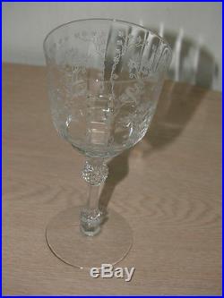 Vintage crystal glassware set (plates and glasses) 1920's-1930's