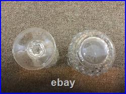Vintage crystal glassware sets