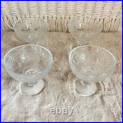 Vintage glassware Luminarc France 1970s set of 4