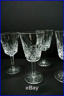 VintageOld Mark WATERFORD LISMORECrystal White Wine Glasses 5 1/2 Set of 5