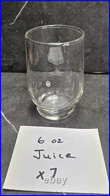 Vntg Federal Fancy 40 Crystal Glassware Set (- 1 Juice Glass) Pre-1971 FEGFAF