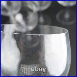 Volnay by Baccarat Crystal 5 Piece Set 5 3/8 Claret Wine Glasses w FLAWS