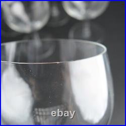 Volnay by Baccarat Crystal 5 Piece Set 5 3/8 Claret Wine Glasses w FLAWS