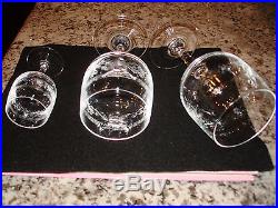 Vtg Cristal D'arques Matignon Water, Wine, & Cordial, Set Of 12 Each, Euc