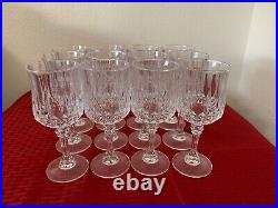Vtg Wine Glasses Set of 12 Cristal d'Arques Longchamp Crystal France withBoxes Vtg Wine Glasses Set of 12 Cristal d'Arques Longchamp Crystal France withBoxes