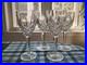WATERFORD ARAGLIN CRYSTAL SET OF 4 WINE GLASSES 7 1/8 Excellent Used Condition