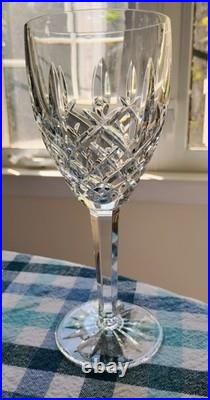 WATERFORD ARAGLIN CRYSTAL SET OF 4 WINE GLASSES 7 1/8 Excellent Used Condition