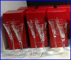 WATERFORD CRYSTAL 12 DAYS of CHRISTMAS TOASTING FLUTES SET 1-6