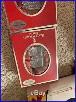 WATERFORD CRYSTAL 2010 TRAIN Set 5 Total New Ornament Christmas
