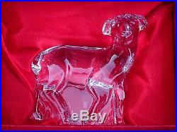 WATERFORD CRYSTAL 2PC. SHEEP SET STANDING & LYING THE NATIVITY COLLECTION MIB