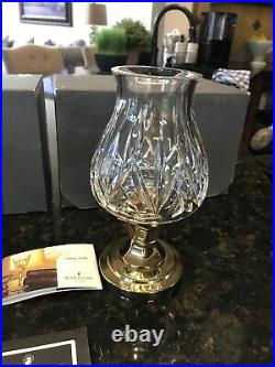 WATERFORD CRYSTAL AND BRASS BELMONT CANDLEHOLDERS Set/2