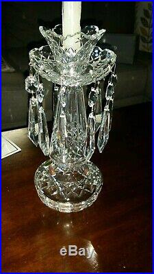 WATERFORD CRYSTAL C1 Set of 2 Candelabra Candle Stick Holders 10