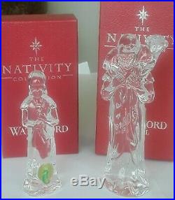 WATERFORD CRYSTAL IRELAND 13 Piece Nativity Set WithOriginal Boxes NVR Displayed
