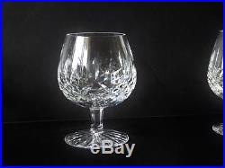 Waterford Crystal Lismore Brandy Snifter Glass 5 1/4t Set Of 6 Excellent