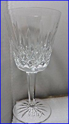 WATERFORD CRYSTAL LISMORE CLARET WINE GLASSES 5 7/8 Set Estate Lot of 6