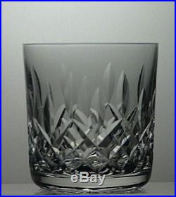 WATERFORD CRYSTAL LISMORE CUT 10 OZ WHISKY TUMBLERS SET OF 6 3 1/4 tall