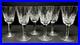 WATERFORD CRYSTAL Lismore 5-7/8 Claret Wine Glasses IRELAND 6pc Set Stamped