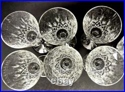 WATERFORD CRYSTAL Lismore 5-7/8 Claret Wine Glasses IRELAND 6pc Set Stamped WATERFORD CRYSTAL Lismore 5-7/8 Claret Wine Glasses IRELAND 6pc Set Stamped