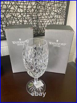 WATERFORD CRYSTAL PALLAS ICE BEVERAGE GLASSES 7.25h, 8oz, New WithBox, Set of 6